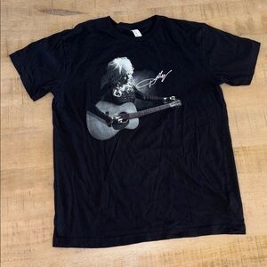 Dolly Parton Black Graphic Tee Shirt Top Womens Size Medium Dollyworld